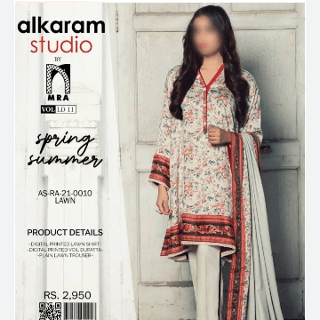 Alkaram Studio Original 3 Pcs Lawn Suit 010