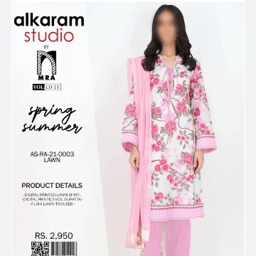 Alkaram Studio Original 3 Pcs Lawn