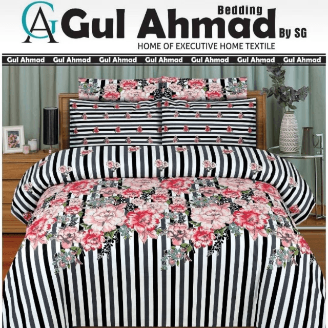 GulAhmed 3 Pcs Cotton Bedsheet Box Pack