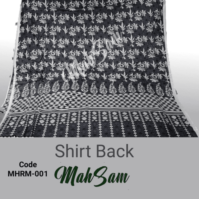 Muharram 3 Pcs Lawn Unstitched Suits By MahSam Lawn Dupatta