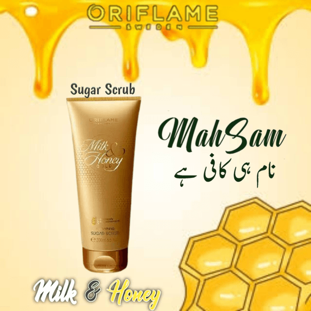 Oriflame Milk & Honey Gold Sugar Scrub 200 ML