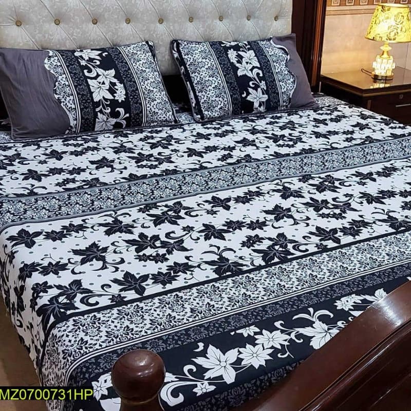 King Size Bedsheets with 2 Pillow Covers