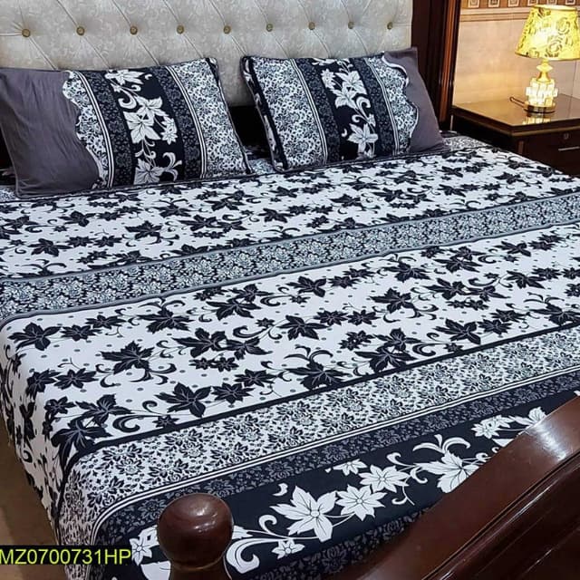 King Size Bedsheets with 2 Pillow Covers