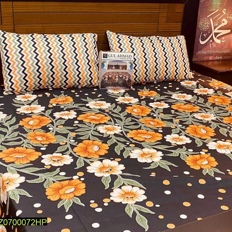 King Size Bedsheets with 2 Pillow Covers