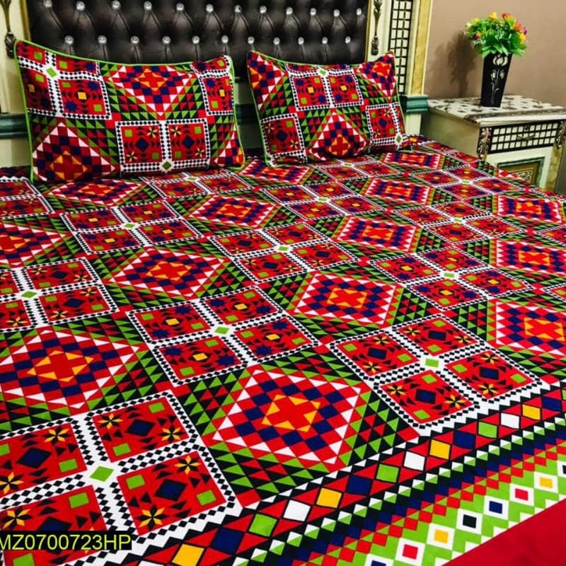 King Size Bedsheets with 2 Pillow Covers