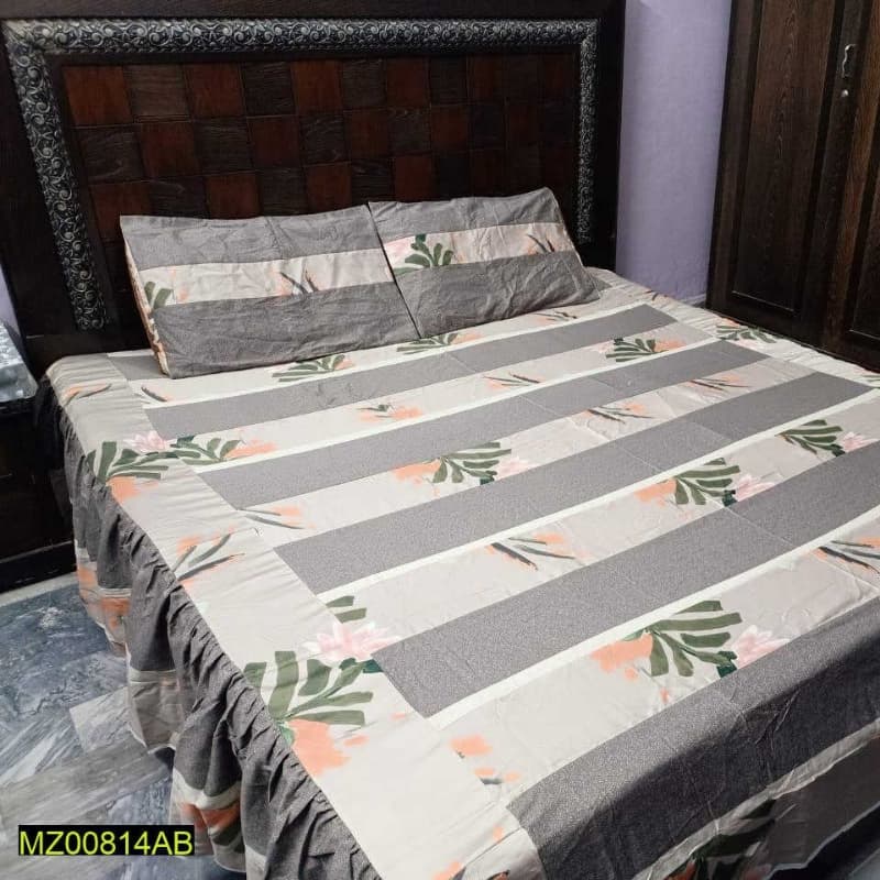 King Size Bedsheets with 2 Pillow Covers