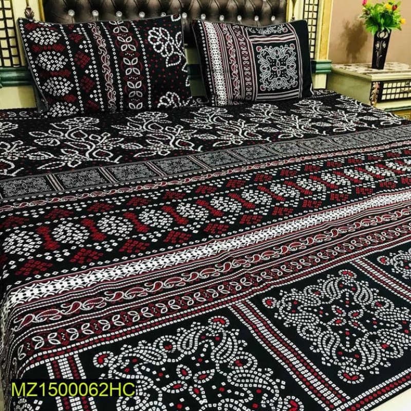 King Size Bedsheets with 2 Pillow Covers