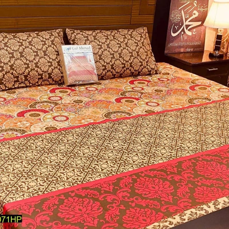 King Size Bedsheets with 2 Pillow Covers