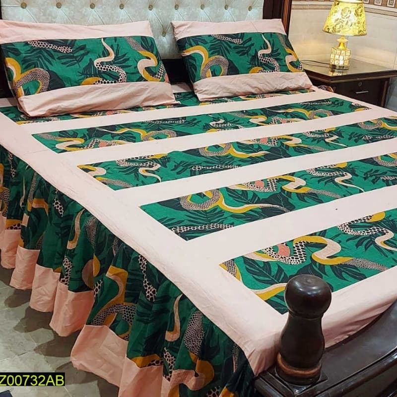 King Size Bedsheets with 2 Pillow Covers