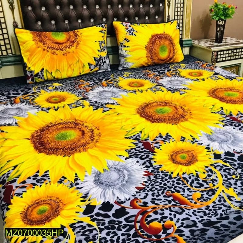 King Size Bedsheets with 2 Pillow Covers