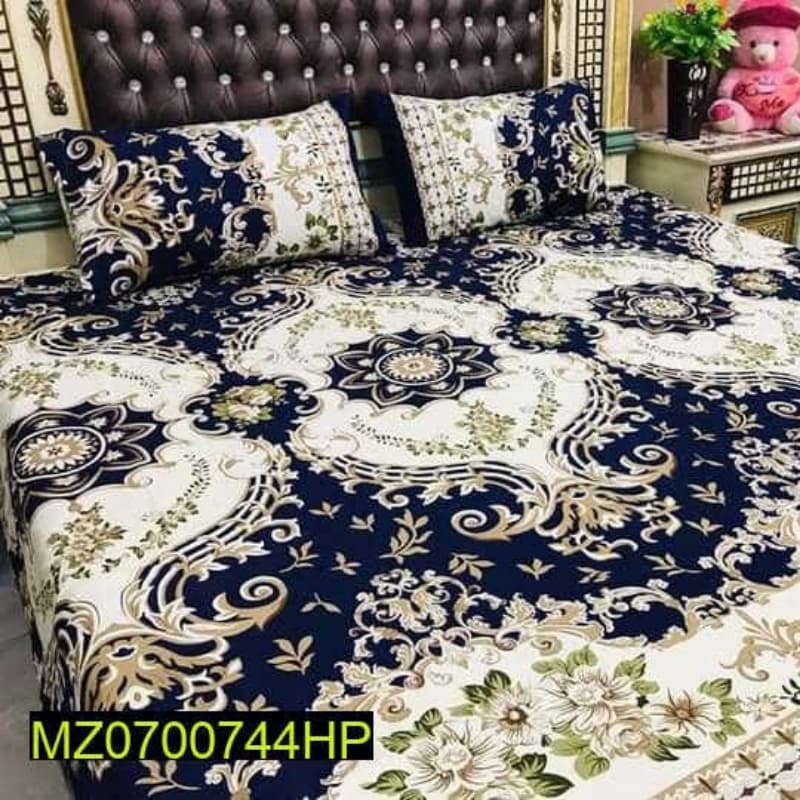 King Size Bedsheets with 2 Pillow Covers