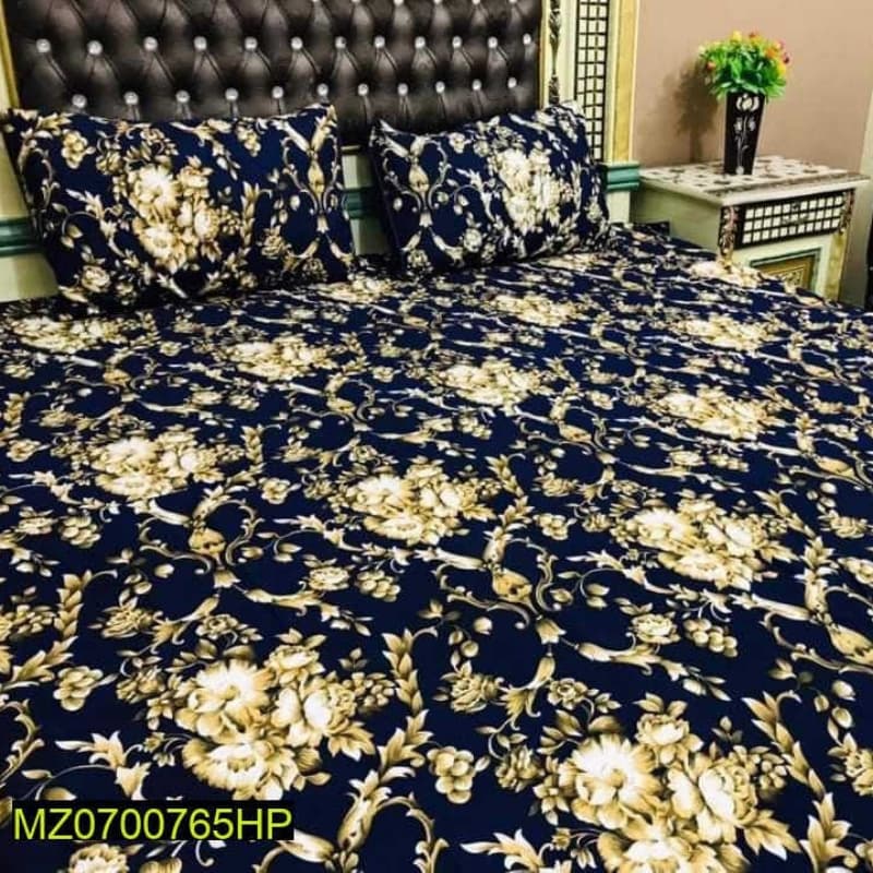 King Size Bedsheets with 2 Pillow Covers