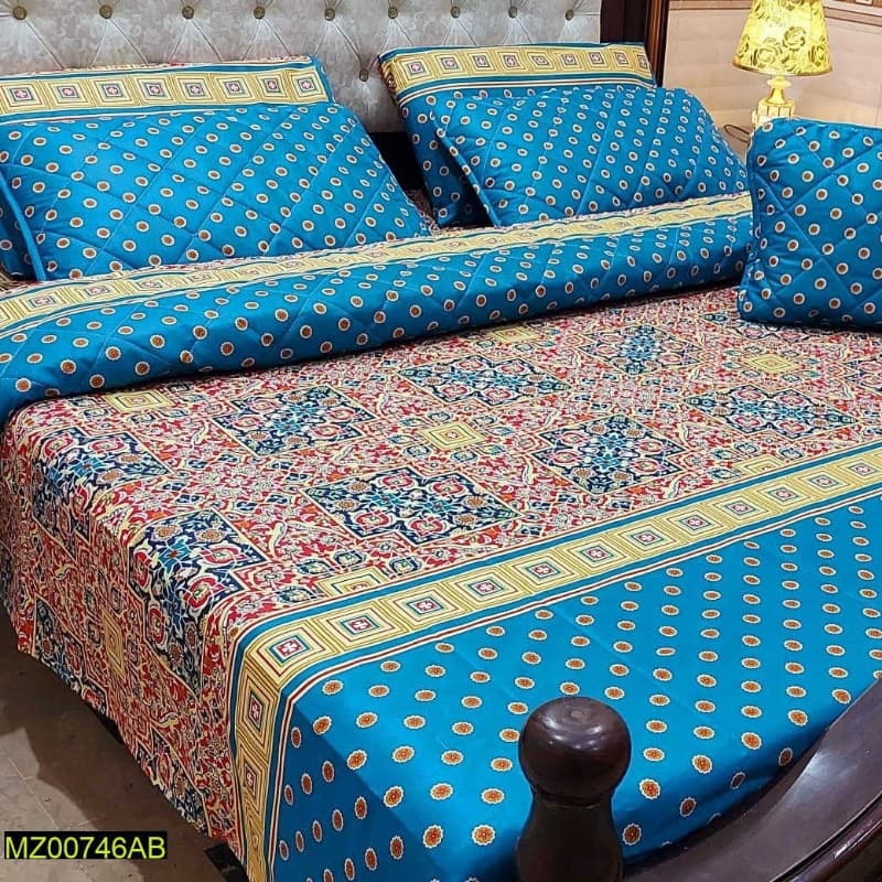 7 Pcs King Size Bedsheets Set Vol 108