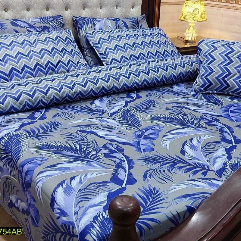 7 Pcs King Size Bedsheets Set Vol 108