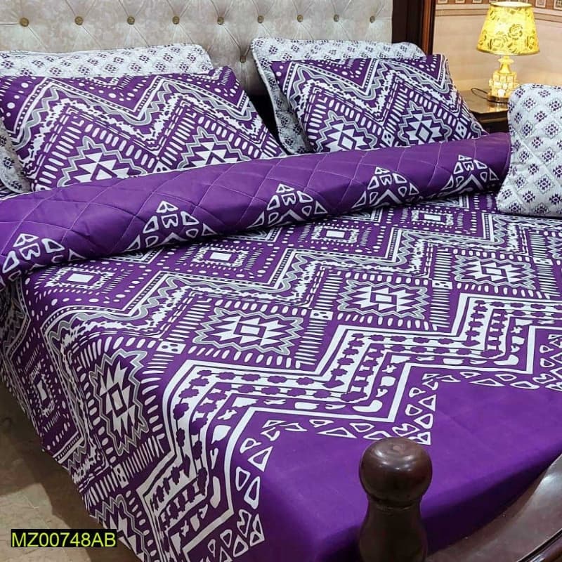 7 Pcs King Size Bedsheets Set Vol 108