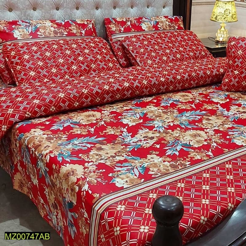 7 Pcs King Size Bedsheets Set Vol 108
