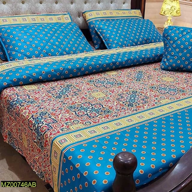 7 Pcs King Size Bedsheets Set Vol 108